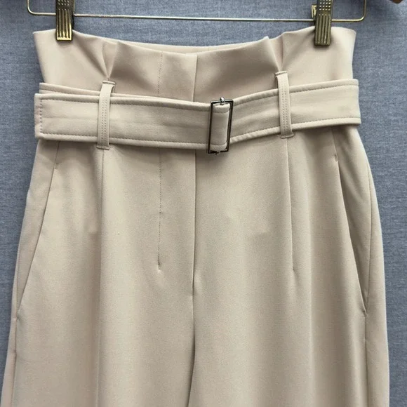 Babaton Aritzia Power Pants Wide Leg Belted High Rise Trousers Size 4 - Picture 2 of 13